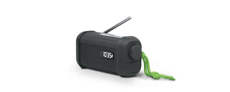 Radio Muse Portable Solar  With Crank & Flashlight