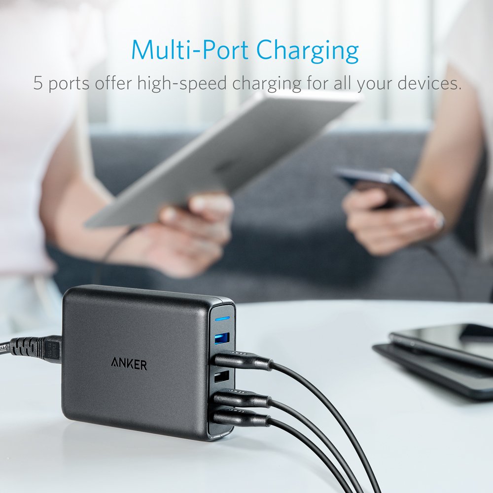 EAN 0848061018424 - Anker PowerPort Speed 5 Universal Negro Corriente alterna Interior imagen 4