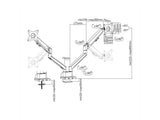 Roline Lcd-Doppelarm, Tischmontage, Gasfeder, 5 Gelenke, 17-32 Zoll, Bis 2x 9 Kg, Silberfarben