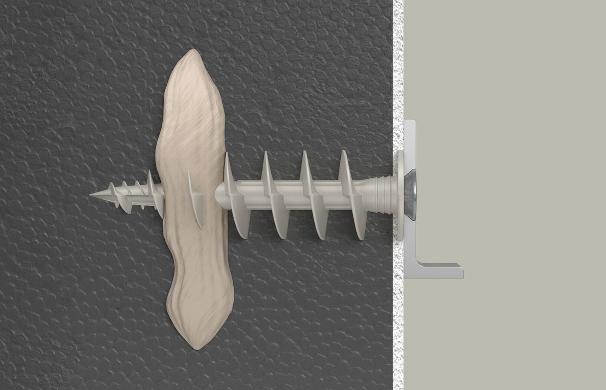 Tacos Aislantes Fischer Fid Ii Plus 80 Mm Blanco, 25 Piezas 570349