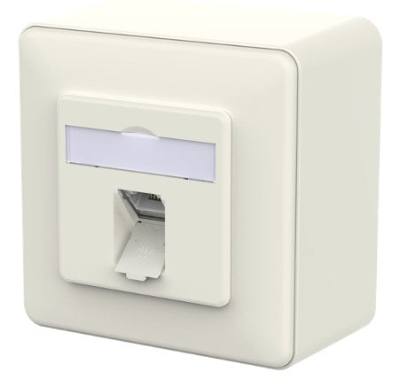 Metz Connect Anschlussdose E-Dat C6a Lsa++ 1 Port Ap Reinblanco