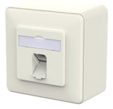 Metz Connect Anschlussdose E-Dat C6a Lsa++ 1 Port Ap Reinblanco