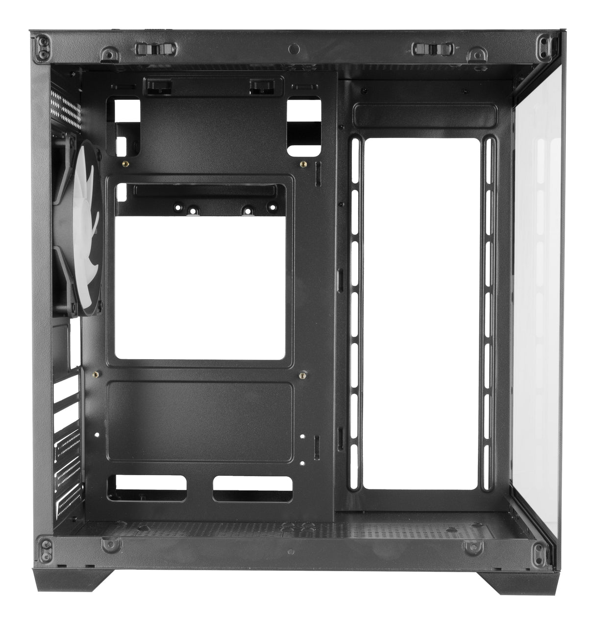 Caja Microatx Cube Mars Gaming Mc-View2 Negra Cristal Continuo Gpu 330mm 1x3.5 3x2.5