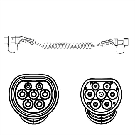 EAN 7630049628182 - ROLINE 19080043 cable de carga para vehículo eléctrico Negro Type 2 3 3 m imagen 2