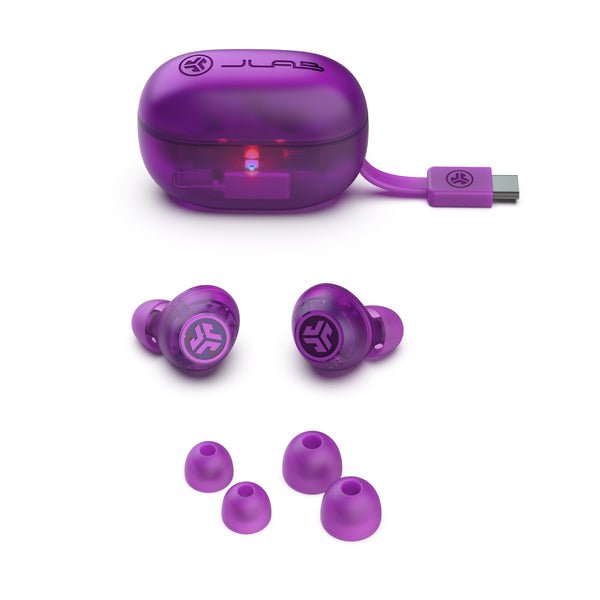 Auriculares Jlab Go Pop Anc True Wireless Stereo (Tws)  Bluetooth Púrpura, Transparente