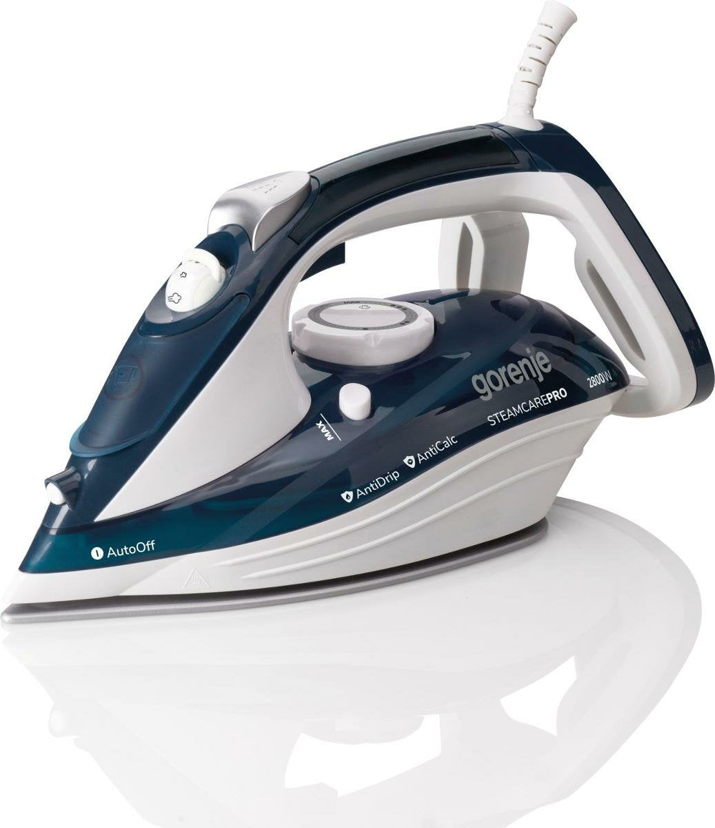 Plancha Gorenje Sih2800tqc   A Vapor Suela De Cerámica 2800 W Azul
