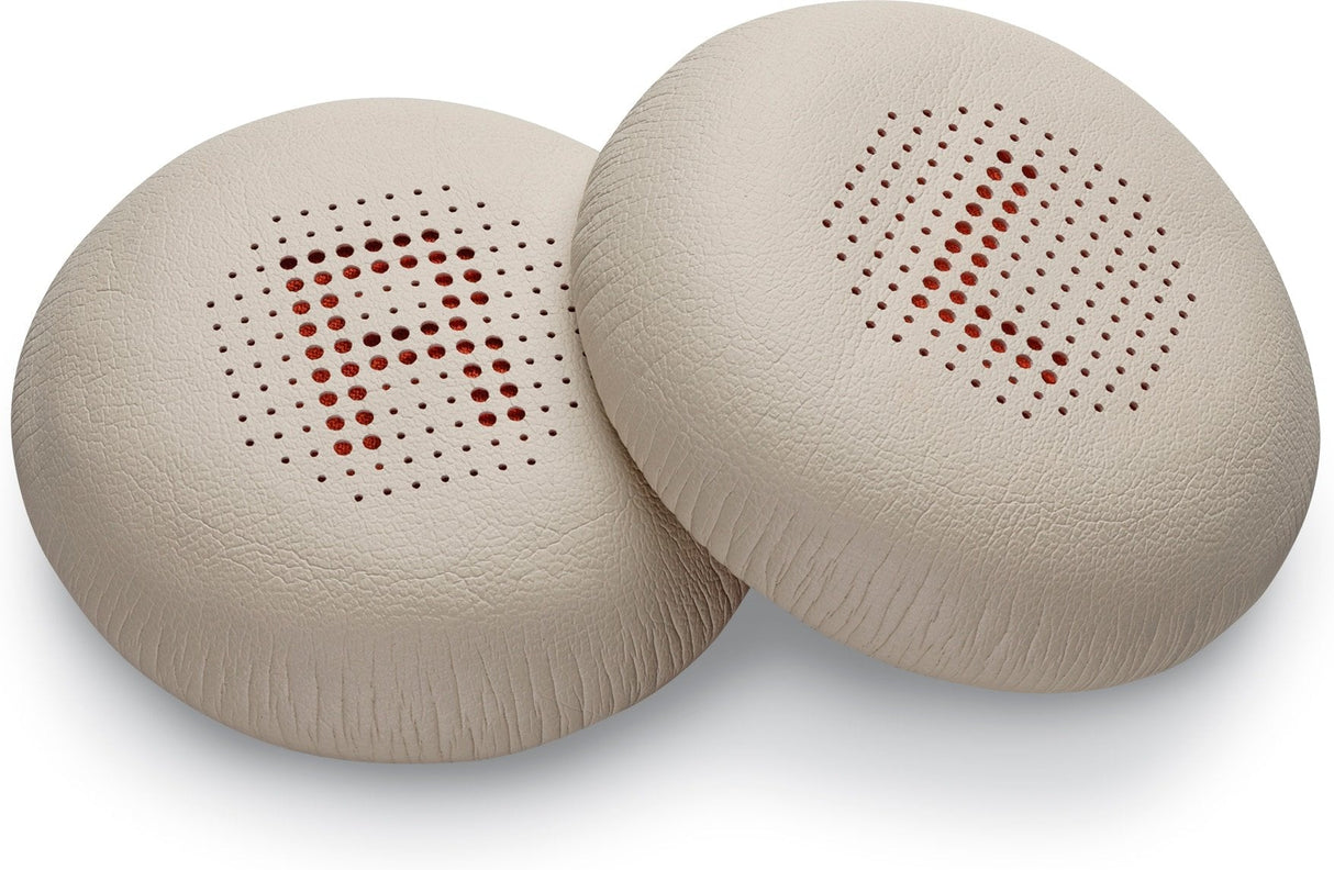 EAN 0197497574432 - Poly Blackwire 7225 Sand Leatherette Ear Cushions (2 Pieces) Juego de fundas protectoras desechables imagen 1