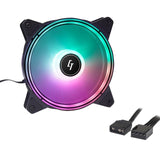 Ventilador Chieftec Rgb Nf-3012-Rgb, 120x120x25 Mm, Con Conector De 3 Pines / 4 Pines