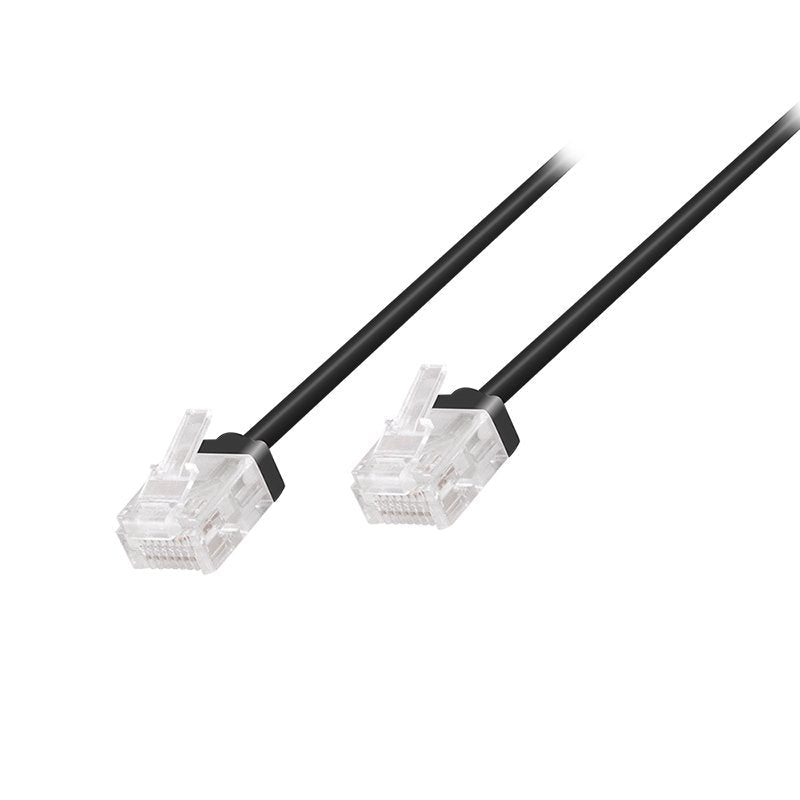 Patch Cable Cat.6a U Utp Slim High-Flex, Negro 10 M