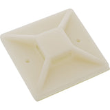 Inline Cable Tie Mounts Adhesivo 40x40mm Blanco 10 Uds.