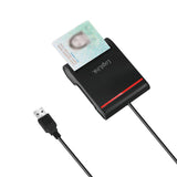 Lector De Tarjetas Externo Logilink Dni Criptograficas/Negro Cr0047