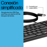 EAN 5715063732823 - HP 320K Wired Keyboard teclado Oficina USB Negro imagen 7
