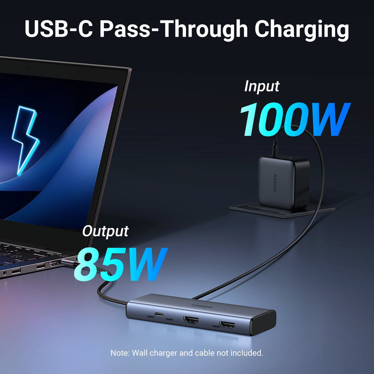 EAN 6941876243792 - Ugreen 7-in-1 USB-C Hub CM498 Acoplamiento Base Gris imagen 7