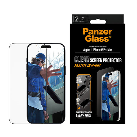 EAN 5715685026706 - PanzerGlass ® Screen Protector iPhone 17 Pro Max | Ultra-Wide Fit w. FASTFIT IN-A-BOX Protector de pantal imagen 2