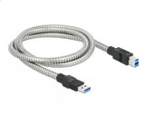Delock Usb 5 Gbps Cable Typ-A Stecker Zu Typ-B Stecker Mit Metallmantel 1 M