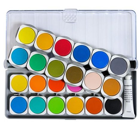 Eberhard Faber Winner Wasserfarbkasten 24 Colores
