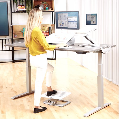 Fellowes Hana Soporte Y Atril - Guia Magnetica De Lectura -  Diseño Elegante Y Duradero - Hasta 5kg - Color Blanco
