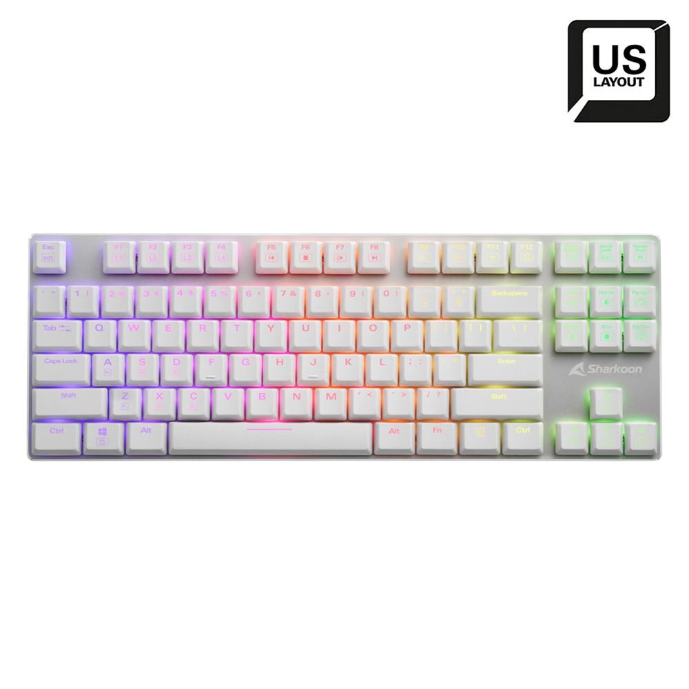 Teclado (Ingles) Sharkoon Purewriter Tkl Rgb, Gaming 4044951034284