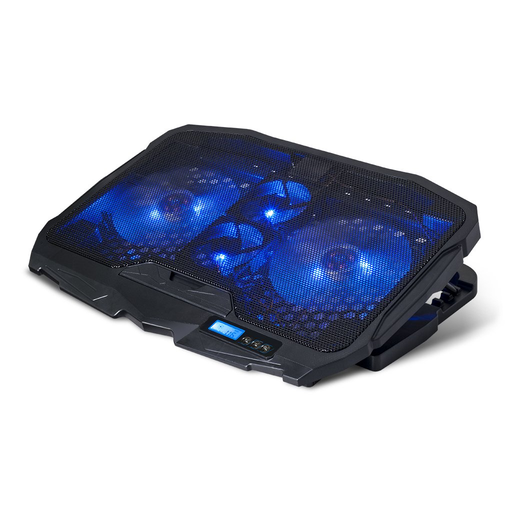 Spirit Of Gamer Soporte Refrigerador Airblade 600 Blue Para Portatiles Hasta 17.3\1 Ventiladores 2x12cm 2x7cm Iluminacion Led 2xusb