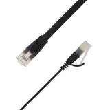Flat U/Ftp Cat6a Black 4m Awg 32/7, Pvc, 1 85x6mm Stp-Fl6a-00400-Blk