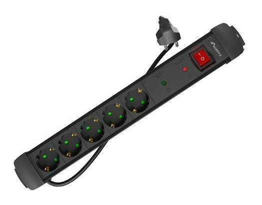 EAN 5901969439823 - Lanberg SP1-05F-0500-BK base múltiple 5 m 5 salidas AC Interior Negro imagen 1