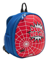 Wedo Kinder-Rucksack Spider Netztaschen Innen Aussen Rot