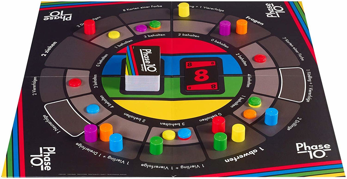 Mattel Games Fase 10 Estrategia Brett Game Ftb29