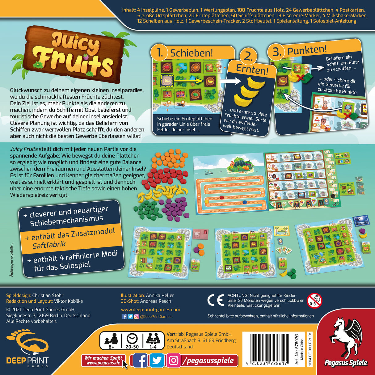 EAN 4250231728617 - Pegasus Spiele Juicy Fruits 50 min Juego de mesa Interpretación de roles imagen 4
