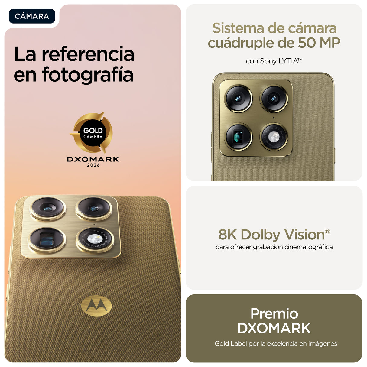Smartphone  Motorola Moto Signature 6.8" Dual Sim Android Usb Type-C 16 Gb 512 Gb 5200 Mah Verde Oliva
