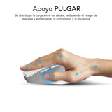 EAN 8436586743024 - SUBBLIM RATON OPTICO DUAL COMFORT ERGO DUAL BATERIA BLANCO ratón Universal mano derecha Bluetooth + USB T imagen 5