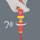 Wera Kraftform Kompakt Vde 15 Torque Extra Slim 1 Buscador De Herramientas, 15 Piezas, Destornillador Rojo/Amarillo, Incluido Mango Dinamométrico, Hojas Intercambiables Vde 5006605001