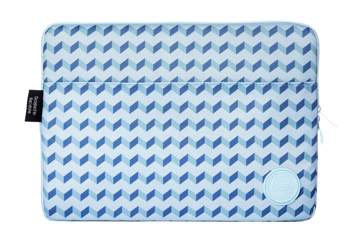 Funda Portatil Smile 13" Sleeve Geometric Blue