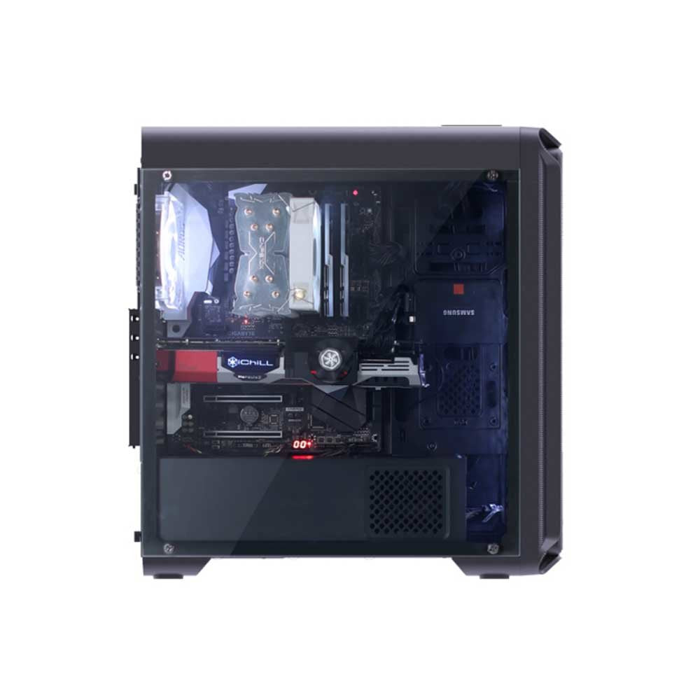 Caja Pc Zalman I3 Edge Midi-Tower - Negro - Midi/Minitower - Atx Midi Tower Negro