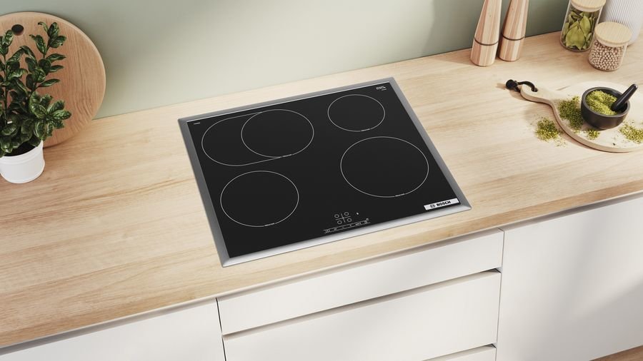Bosch Serie 4 Pif64rbb5e Hobs Negro Integrado 60 Cm Con Placa De Inducción 4 Zona(S)