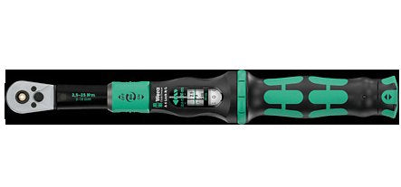 Clave De Par Wera Con Un Cuarto De Click-Torque De Máximo Bloqueo De 6 R/L Negro/Verde, Salida De 1/4 "De Registro De Bits, 2.5 A 25 Nm 05075694001