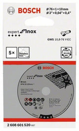Bosch Ts 76x1x10mm Expert Para Inox,5 Stk.
