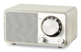 Sangean Wr-7 Plus Roble De Medianoche Radio Con Mueble De Madera Fm Bluetooth Aux