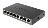 EAN 0790069368240 - D-Link DGS-108 No administrado L2 Gigabit Ethernet (10/100/1000) Negro imagen 2