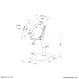 Neomounts By Newstar Soporte Para Mostrador Tablet 100x100 Mm 1kg 7.9-11'' Blanco