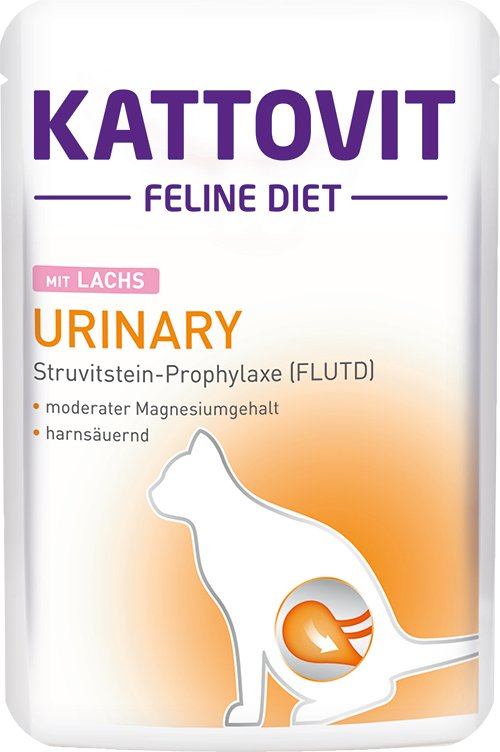 Comida Húmeda Para Gatos Kattovit Feline Diet Urinary Salmon  85g