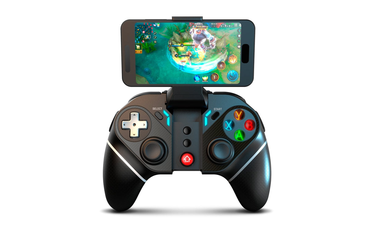 Krom Kexal Negro, Rojo, Blanco Bluetooth/Usb Gamepad Analógico/Digital Android, Nintendo Switch, Pc, Ios