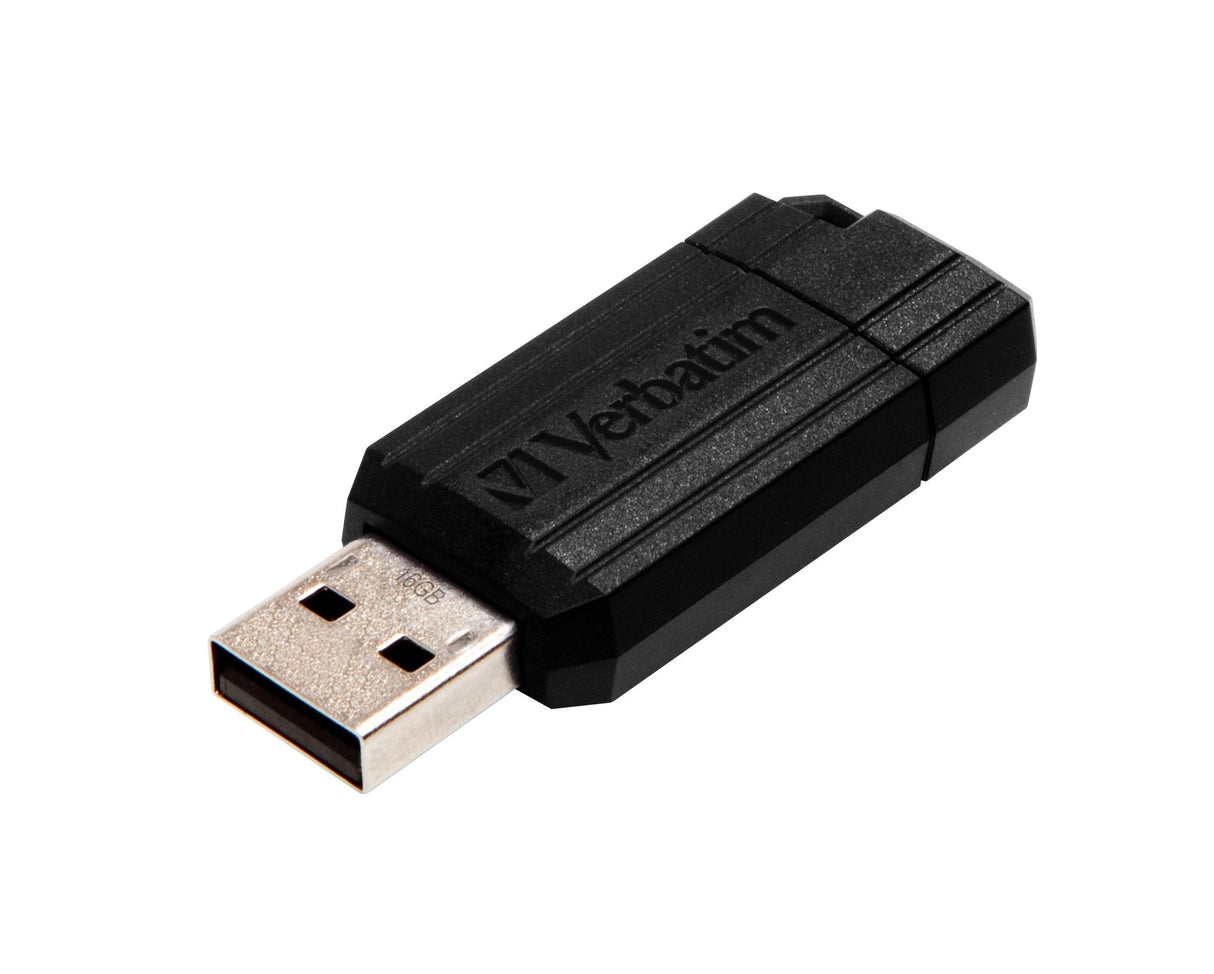 Pendrive Verbatim 2.0  16gb Store'N' Go Pin Stripe Negro