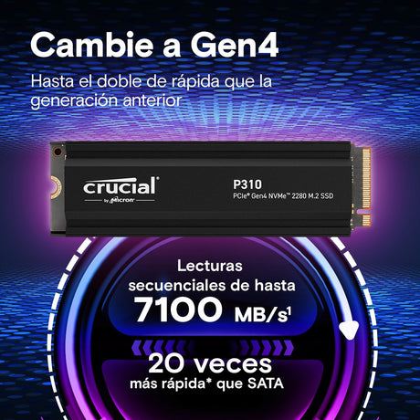 EAN 0649528944764 - Crucial P310 1 TB M.2 PCI Express 4.0 NVMe imagen 2
