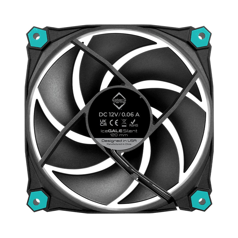 Ventilador Iceberg Thermal Icegale Silent - 120mm  Negro (3er Pack)*