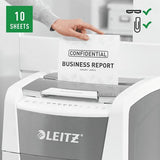 Leitz 80150000 Triturador De Papel Corte Cruzado 22 Cm Gris, Blanco