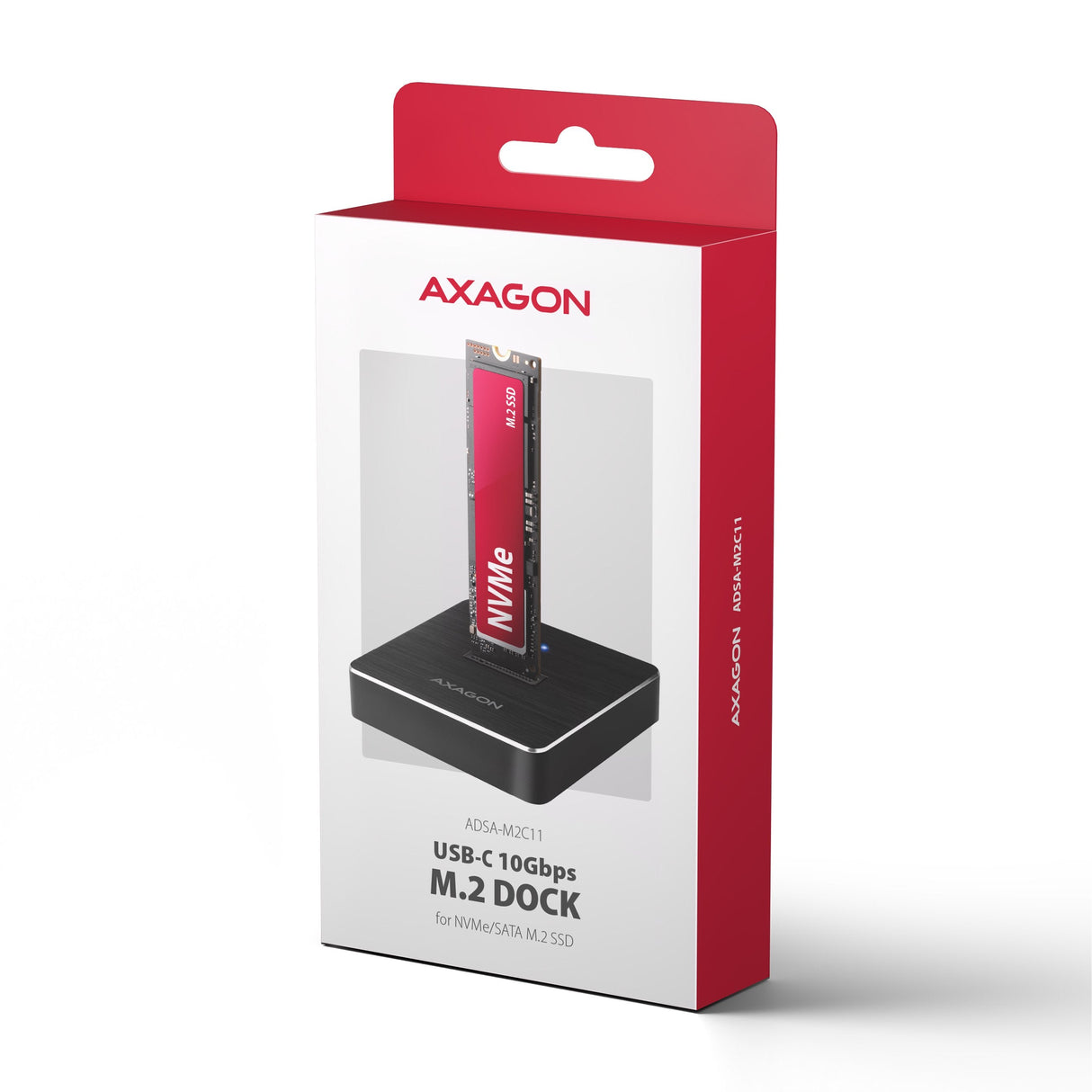 Adsa-M2c11 Base De Conexión Usb-C 3.2 Gen 2 Alu - 1 X Nvme /Sata M.2 10gbps