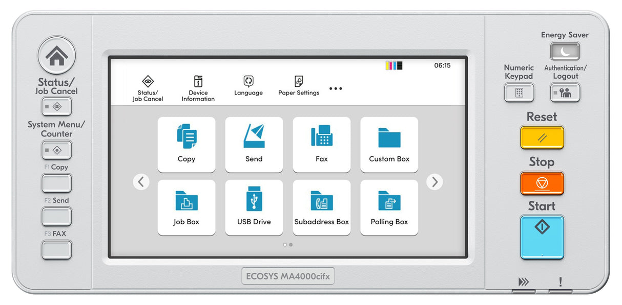 Kyocera Ecosys Ma4000cifx, Impresora Multifunción Gris/Negro, Usb, Lan, Escanear, Copiar, Fax, Hypas