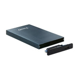 Tooq Carcasa Externa Hdd/Sdd 2.5" Hasta 9,5mm Sata Usb 3.0 - Azul Marino Metalizado