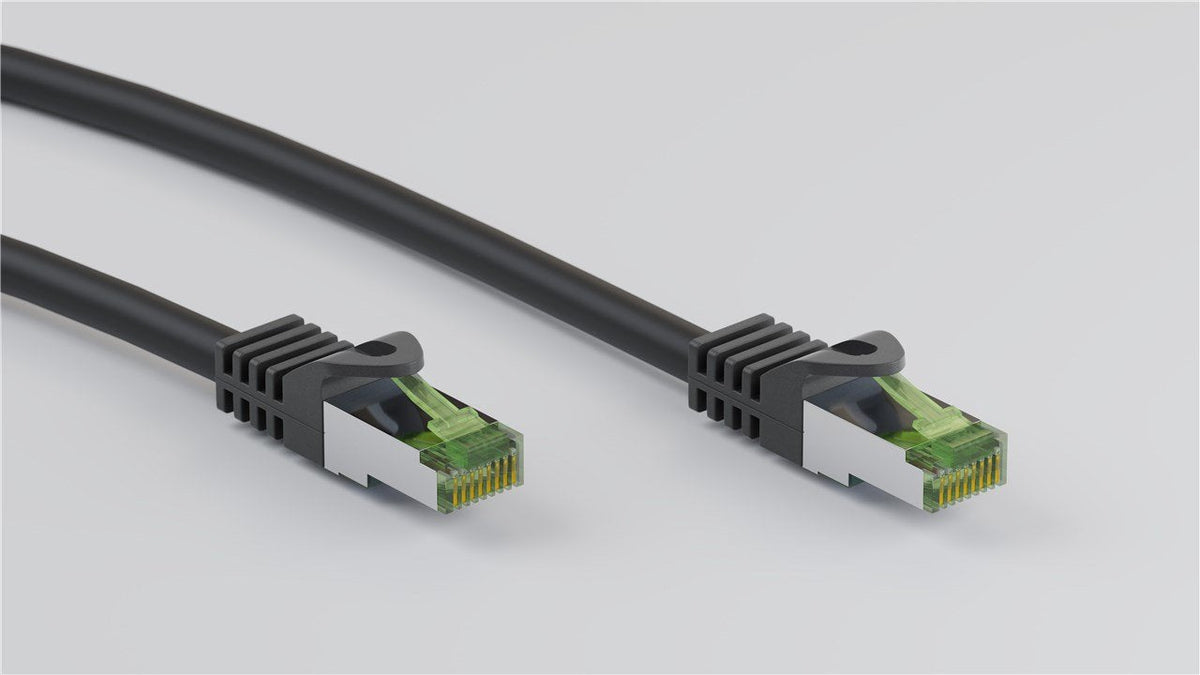 Goobay Ghmt-Zertifiziertes Cat 8.1 3m Cable De Red, S/Ftp (Pimf), Negro
