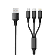 EAN 4010425971546 - 2GO 797154 cable USB 3 m USB B USB C/Micro-USB B/Lightning Negro imagen 1